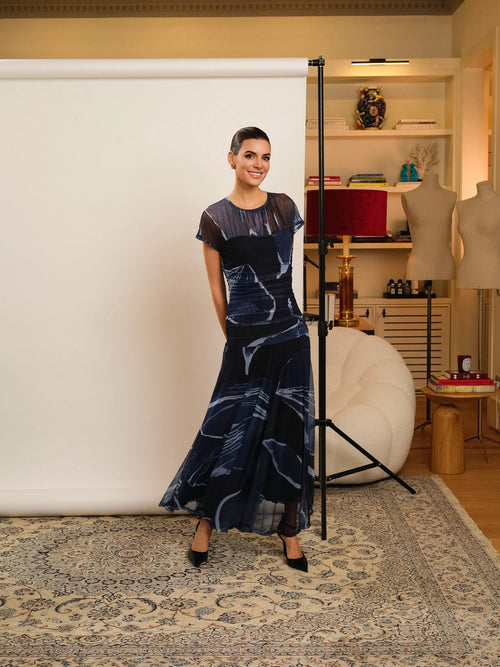 VESTIDO AZUL GAZELLE