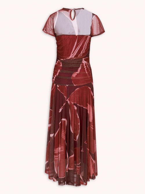 VESTIDO BURDEOS GAZELLE