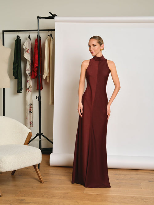 VESTIDO GRANATE INDIRA