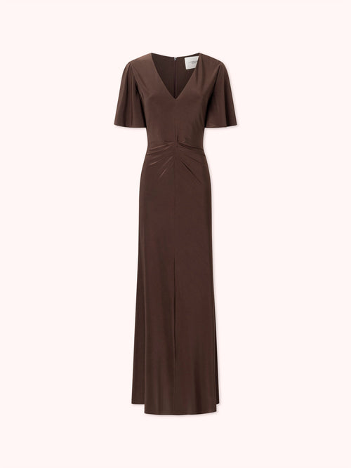 VESTIDO MARRÓN ZIA