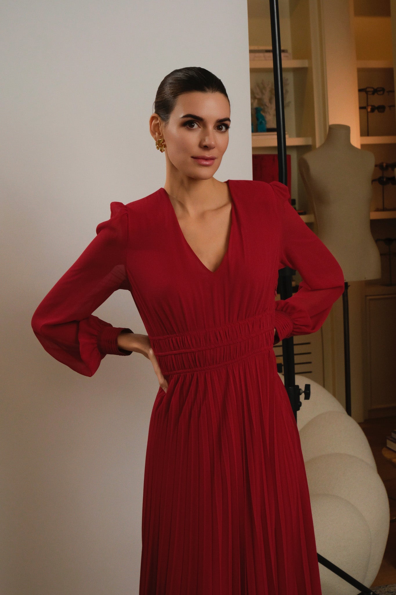 VESTIDO ROJO GRACE - Seeiou